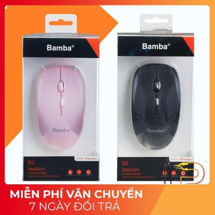 CHUỘT QUANG KHÔNG DÂY MÀU HỒNG BAMBA B2 - MOUSE KHÔNG DÂY BAMBA B2