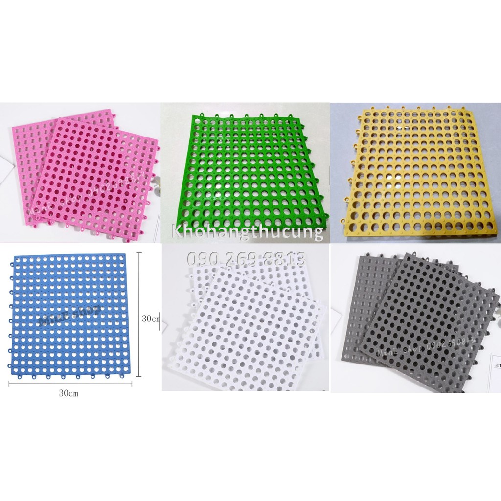 Tấm lót chuồng nuôi thỏ-hamster-chó-mèo kích thước 30x30cm