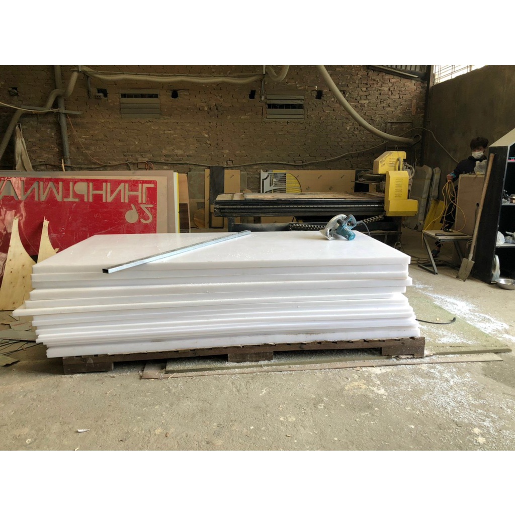 Tấm Nhựa PP khuôn dập công nghiệp dày 2cm. 30x40x2cm,