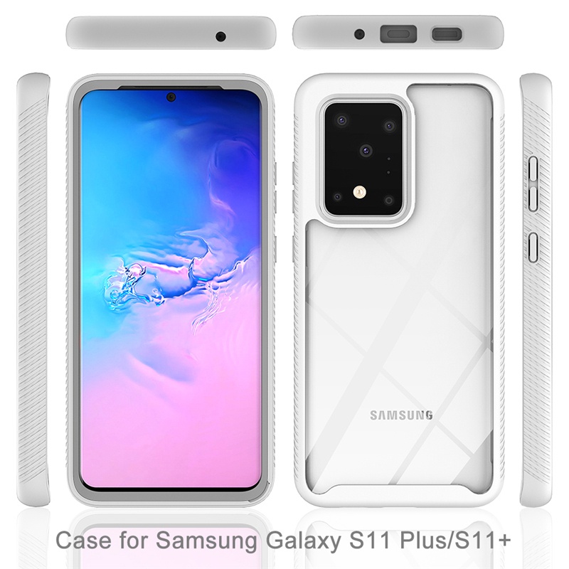 Ốp Điện Thoại 2 Trong 1 Chống Sốc Bảo Vệ 360 Độ Cho Samsung Galaxy S9 Plus S10 Plus S10e S20 Plus S20 Ultra