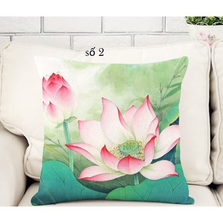 vỏ gối hoa Sen [Rẻ Vô Địch]