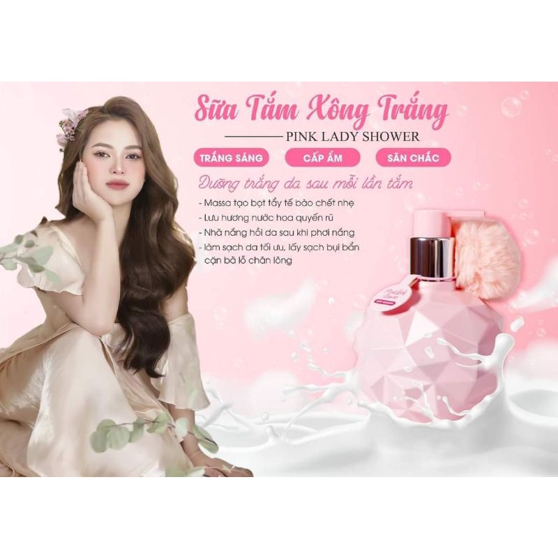 Sữa Tắm Xông Trắng Pink Lady Chính Hãng