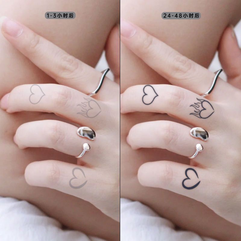 Hình Xăm Dán Họa Tiết Nhỏ Nhiều Họa Tiết Phong Cách Xăm Ngón Tay