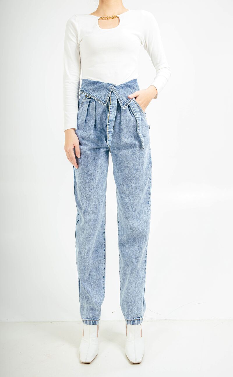 CCHAT Quần jeans baggy cạp vát | BigBuy360 - bigbuy360.vn