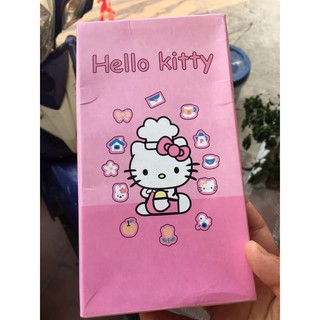 bộ đũa thìa dĩa inox hình kitty/doremon cho bé siêu xinh
