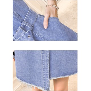 Yếm Jean Nữ Thắt Eo Lệch Tà Duyên Dáng