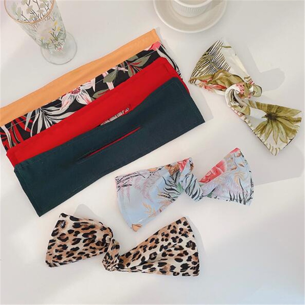 Dây Cột Tóc Dạng Phồng In Họa Tiết Đơn Giản Ngọt Ngào Cho Nữ