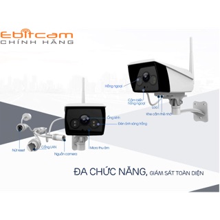 Camera IP Wifi Ebitcam ngoài trời EB03 (2.0 MP)