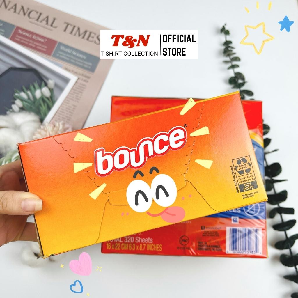 Giấy thơm quần áo BOUNCE MỸ tách lẻ 5-10tờ T&amp;N TSHIRT COLLECTION giúp quần áo thơm mát mềm mại, đỡ nhăn, chống tĩnh điện