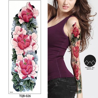 (Được chọn mẫu) HÌNH XĂM GIẢ TATOO RỒNG PHƯỢNG DÁN KÍN TAY