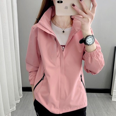 Áo gió nữ, áo khoác gió nữ 2 lớp chống nước, cản gió, chống bụi