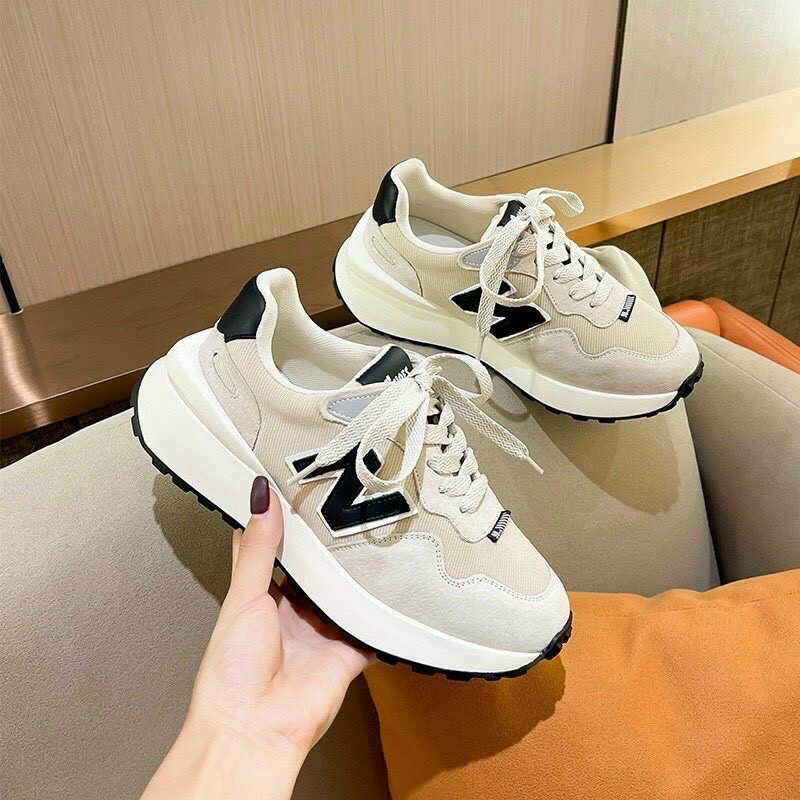 Giày Thể Thao Nữ Chữ N Da Lộn Siêu Hot