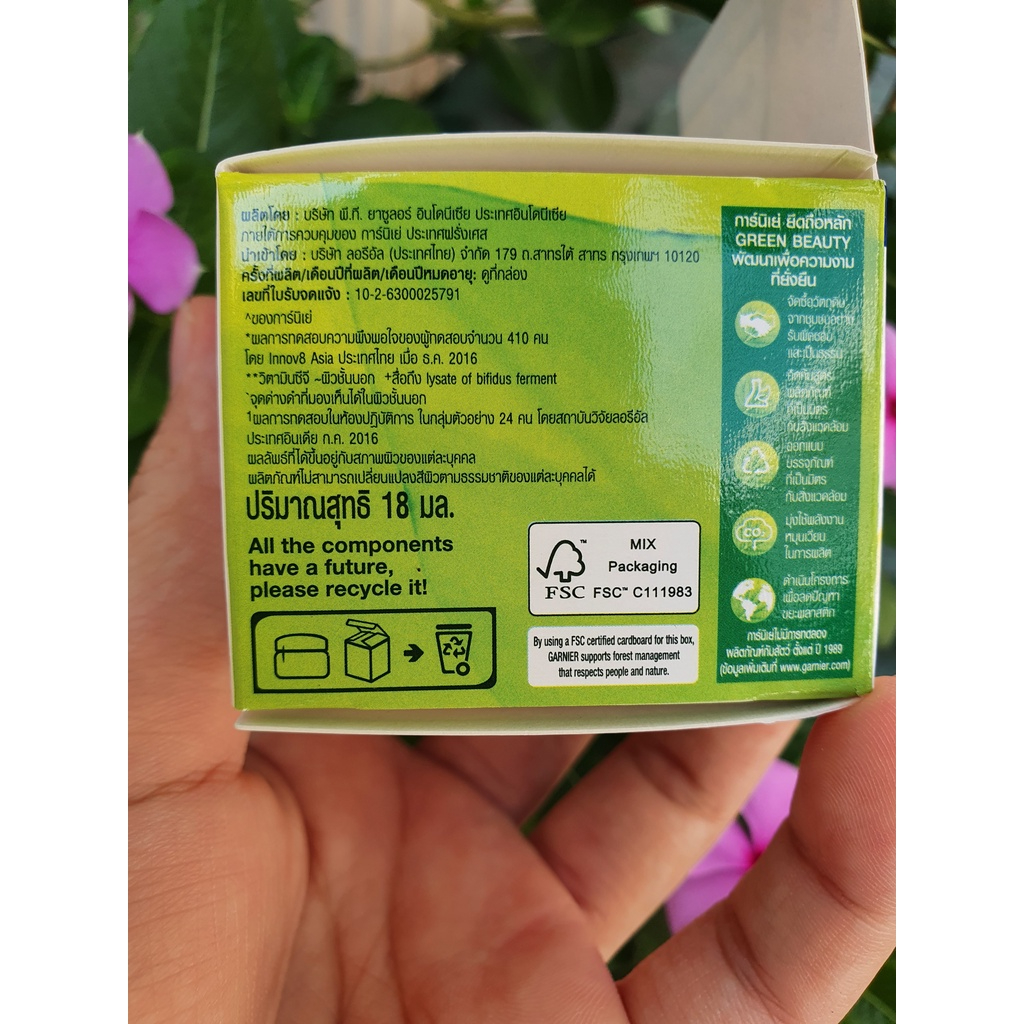 (18ml) - Mặt nạ ngủ tinh chất sữa chua sáng da BAN ĐÊM GARNIER