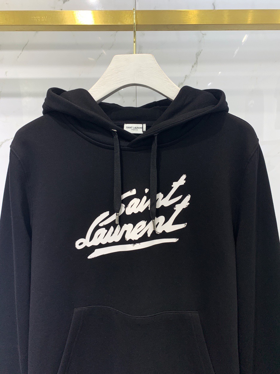 Áo Hoodie Tay Dài In Logo Sa1nt Laurent Vải Cotton Thời Trang Thu Đông 2021 Cho Nam | BigBuy360 - bigbuy360.vn