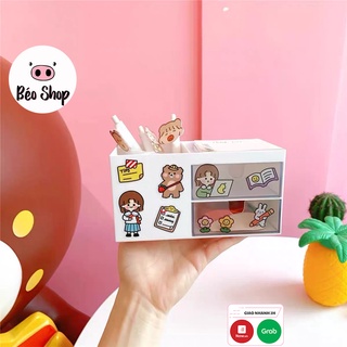 Hộp đựng bút , tủ đựng lưu trữ có ngăn kéo để bàn đựng phụ kiện, đồ dùng học tập, văn phòng phẩm
