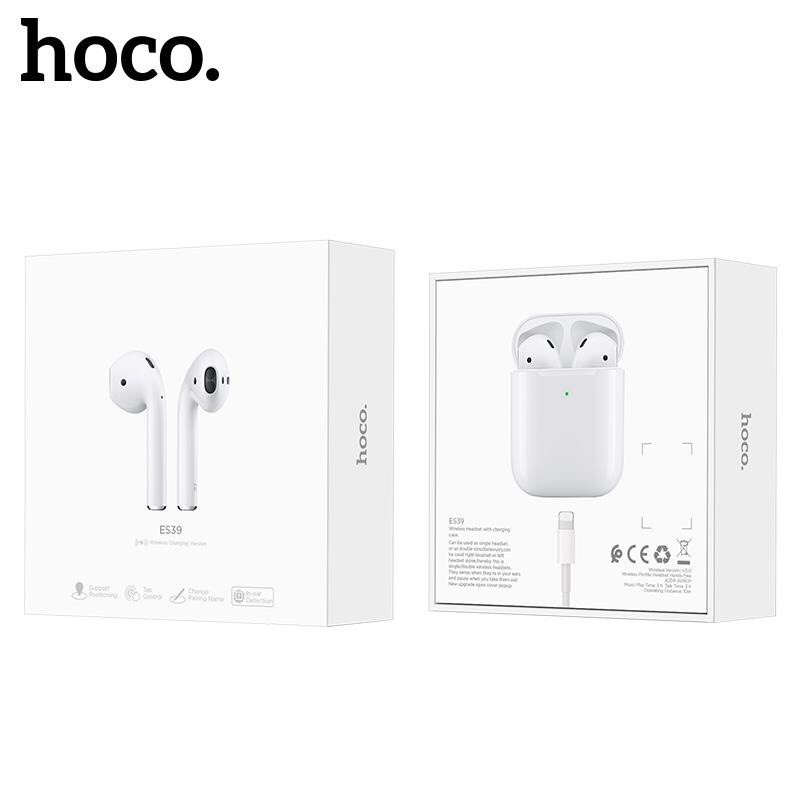 ⚡Mới⚡Tai nghe truewireless Hoco E.S.39, nghe nhạc liên tục trong 3.5 giờ, công nghệ Bluetooth 5.0, hỗ trợ sạc không dây