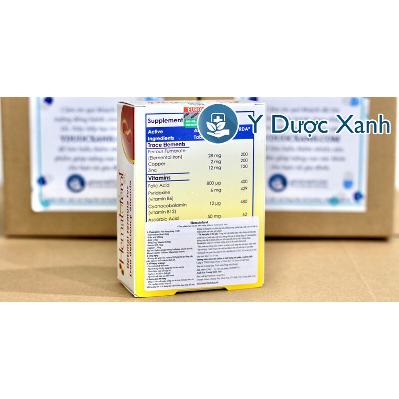 Mua  HEMATOFEROL SR 30 viên, Viên uống bổ sung sắt cho bầu - Y Dược Xanh