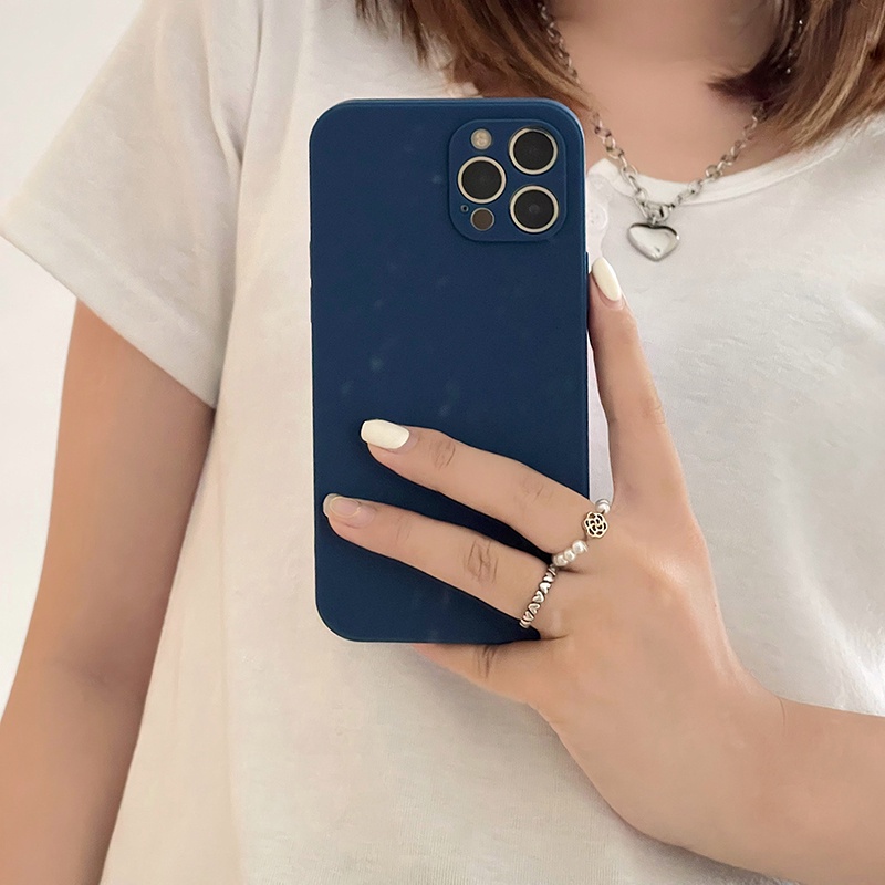 Ốp điện thoại TPU màu trơn cho iPhone 12 Pro Max 11 Pro Max XS Max XR X 8 Plus 7 Plus SE 2020