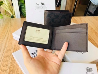 (Hình thật 100%) Ví da nam Coach