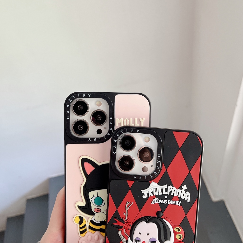 Casetify Ốp Điện Thoại Silicon Họa Tiết Đầu Lâu / Gấu Trúc Cho iPhone 15 14 13 12 11 Pro Max 7 8 Plus SE XR