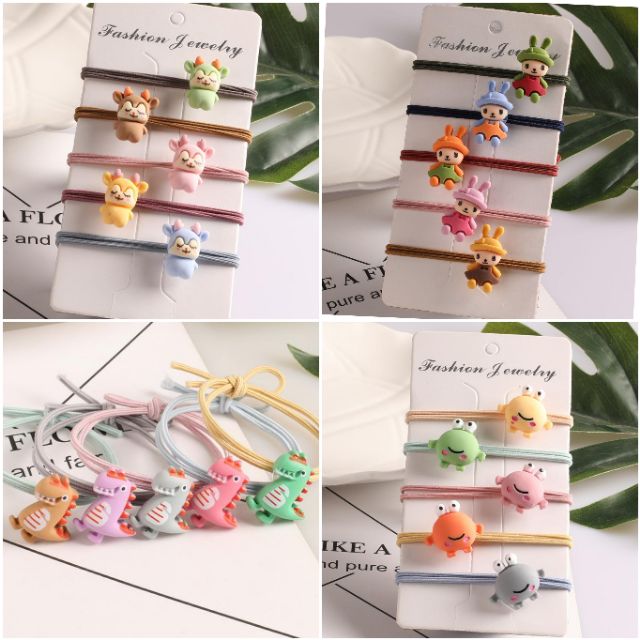 Set 5 Chun Buộc Tóc Nhiều Hình
