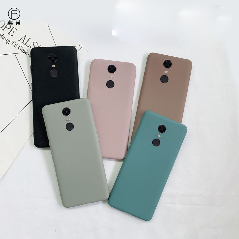 Xiaomi Redmi Note 4 Redmi 5 Plus 5A Candy Color Matte Slim Thin Soft TPU Silicon Android Phone Case Cover