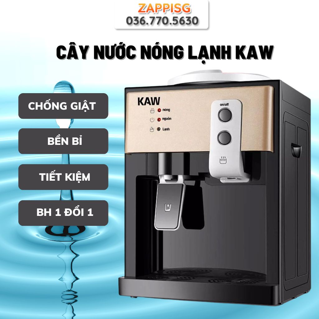 Máy nước nóng lạnh - Cây nước nóng lạnh mini KAW làm nước nóng lạnh cực nhanh - Tiết kiệm điện - dễ dàng sử dụng