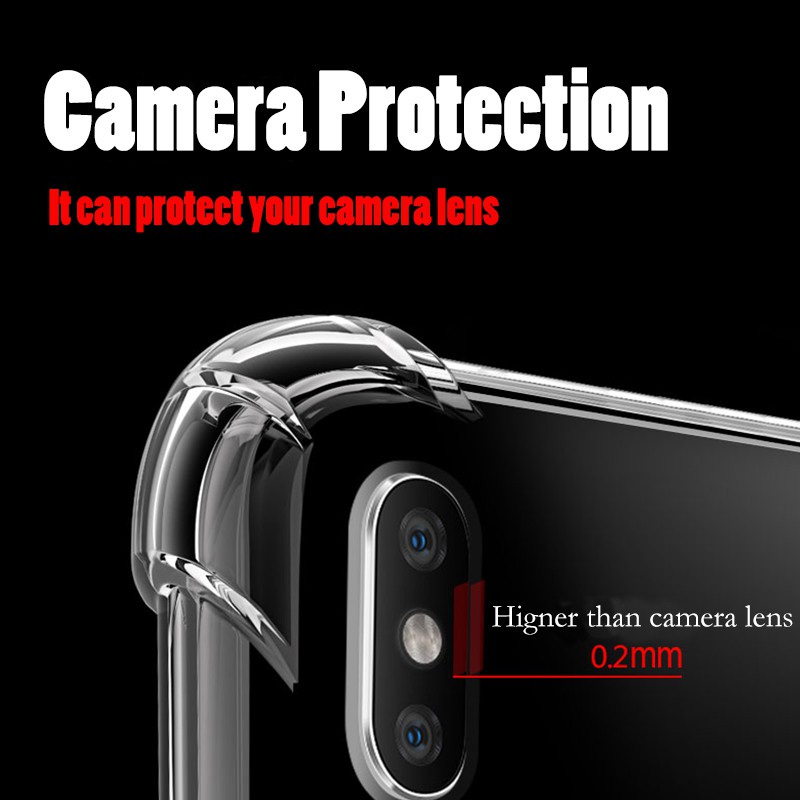 Ốp điện thoại nhựa TPU trong suốt hỗ trợ giảm sốc tốt cho Realme C1 C2 U1 2 3 X XT 6i 5i 5s 5 Pro | BigBuy360 - bigbuy360.vn