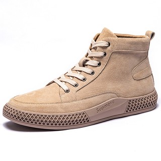 Giày boot nam da lộn cổ cao HOT 2019