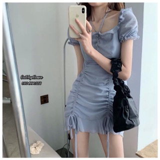 [CÓ SẴN] váy body rút dây ulzzang