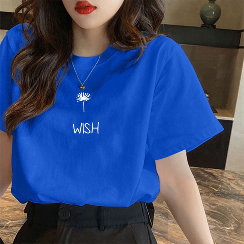 Korean version of loose fashion print trend short-sleeved T-shirt woman