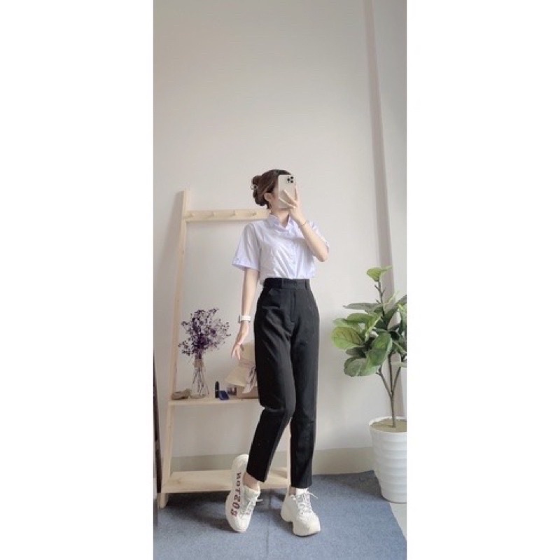 Set đồ đi học áo không túi+ quần đi học xinh