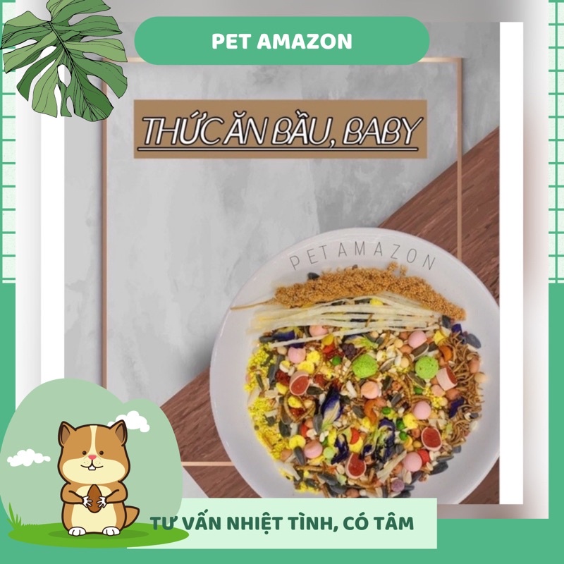 THỨC ĂN DINH DƯỠNG BẦU & BABY CHO HAMSTER