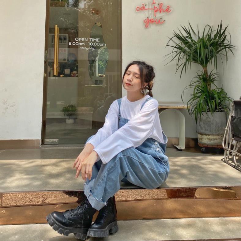 [Mã WASKT304 giảm 15% tối đa 30K đơn 99K] QUẦN YẾM JEAN NÚT GÀI ỐNG SUÔNG ULZZANG xịn | BigBuy360 - bigbuy360.vn