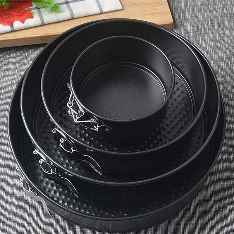 Khuôn làm bánh hình tròn bằng thép carbon đáy không dính tháo được và công tắc
