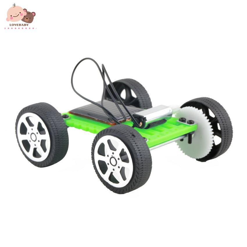 1Pc Mini Solar Toy DIY Car Children Educational Puzzle IQ Gadget Hobby Robot