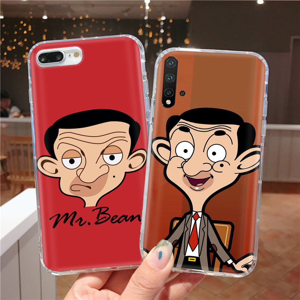 AT85 Mr. Bean Transparent Case Casing ASUS Zenfone 6 6Z 5 5Z 3 Zoom Live L1 ROG Phone Strix II 7 Pro