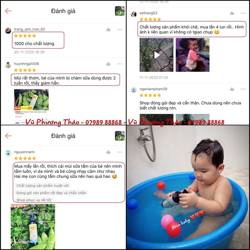SỮA TẮM GỘI CHO BÉ THẢO MỘC MOM SHIN 250ML | Sạch Sẽ Mát Da | Vũ Phương Thảo Mom Shin | Shop Mẹ Thảo | Ở Cữ Mẹ Shin Mi