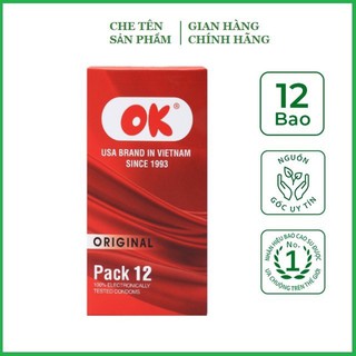 Bao cao su chất lượng cao OK - Hộp 12 chiếc