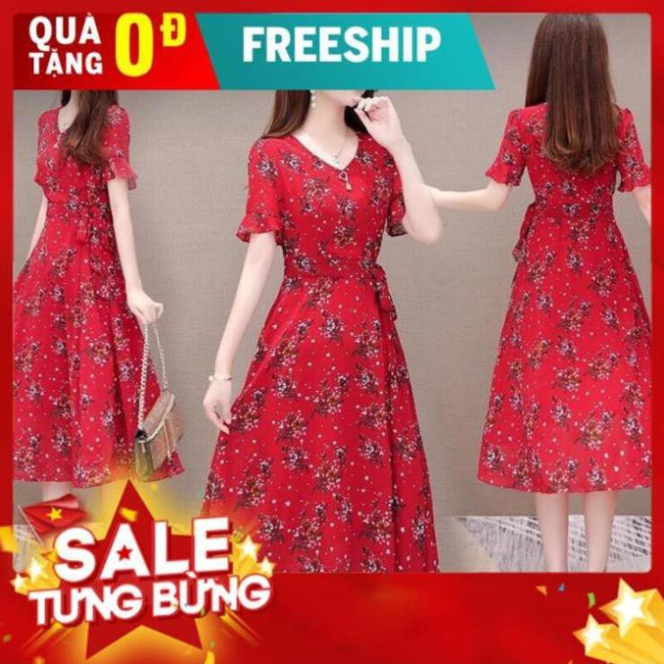 [Mẩu Mới] Đầm Chiffon Nữ Tay Lỡ Dáng Dài Qua Gối Bán Chạy Nhất - 80619