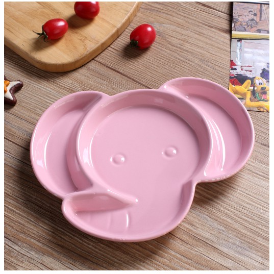 Đĩa sứ ăn dặm hình con voi