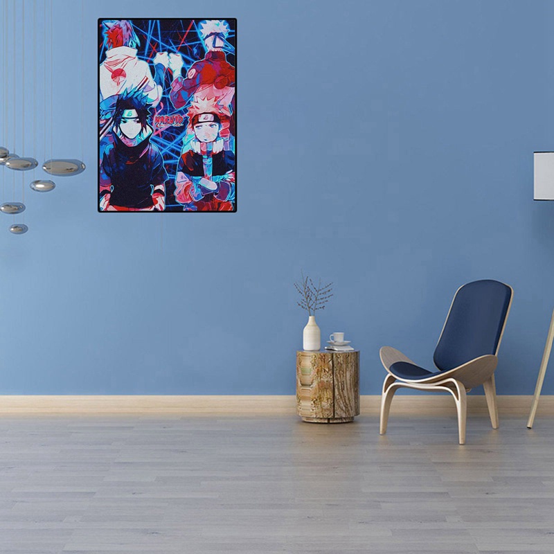 Tranh vải cuốn treo tường họa tiết hoạt hình Naruto