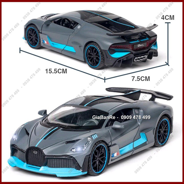 Xe Mô Hình Kim Loại Siêu Xe Bugatti Divo Tỉ Lệ 1:32 - 9650.1