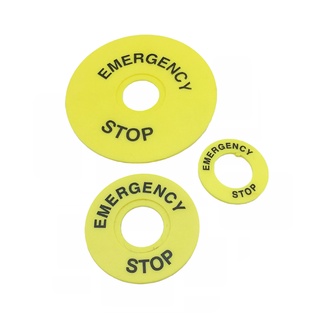 TEM NHÃN DỪNG KHẨN CẤP/ EMERGENCY STOP Phi 22