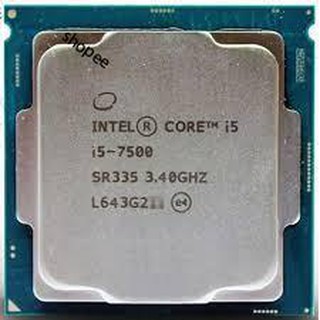 Cpu intel i5 - 7500+7400 tray không box+tản
