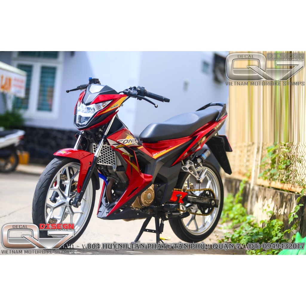 Tem Rời SONIC 150 Đỏ - decalq7