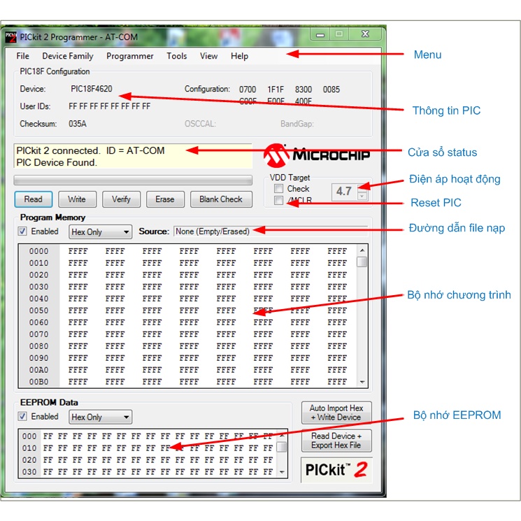 Mạch nạp Pickit2 Full (BH 06 Tháng)