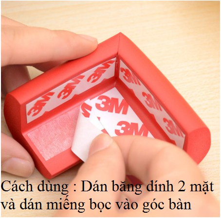 Miếng xốp bọc góc bàn đảm bảm àn toàn cho bé LAKIDS giao màu ngẫu nhiên
