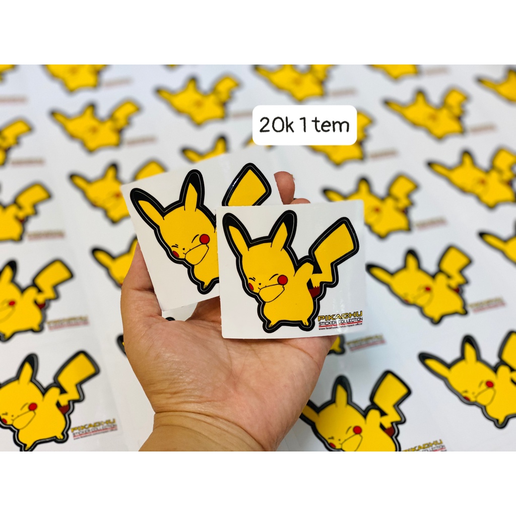 Tem Pikachu Logo Sticker Lẻ ✌