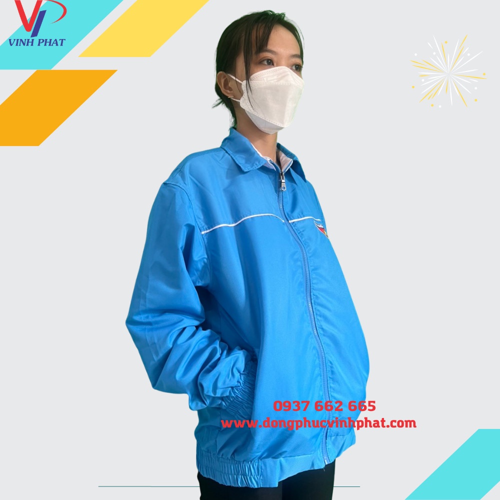 Áo Khoác Đoàn Thanh Niên Nam Nữ Logo Thêu Chất Vải Thoáng Mát Giá Rẻ - VĨNH PHÁT